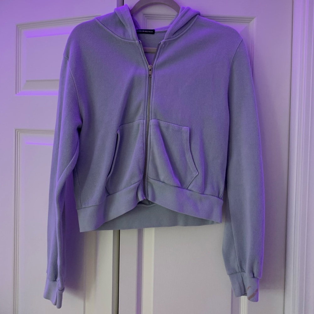 Brandy Melville zip up sweater